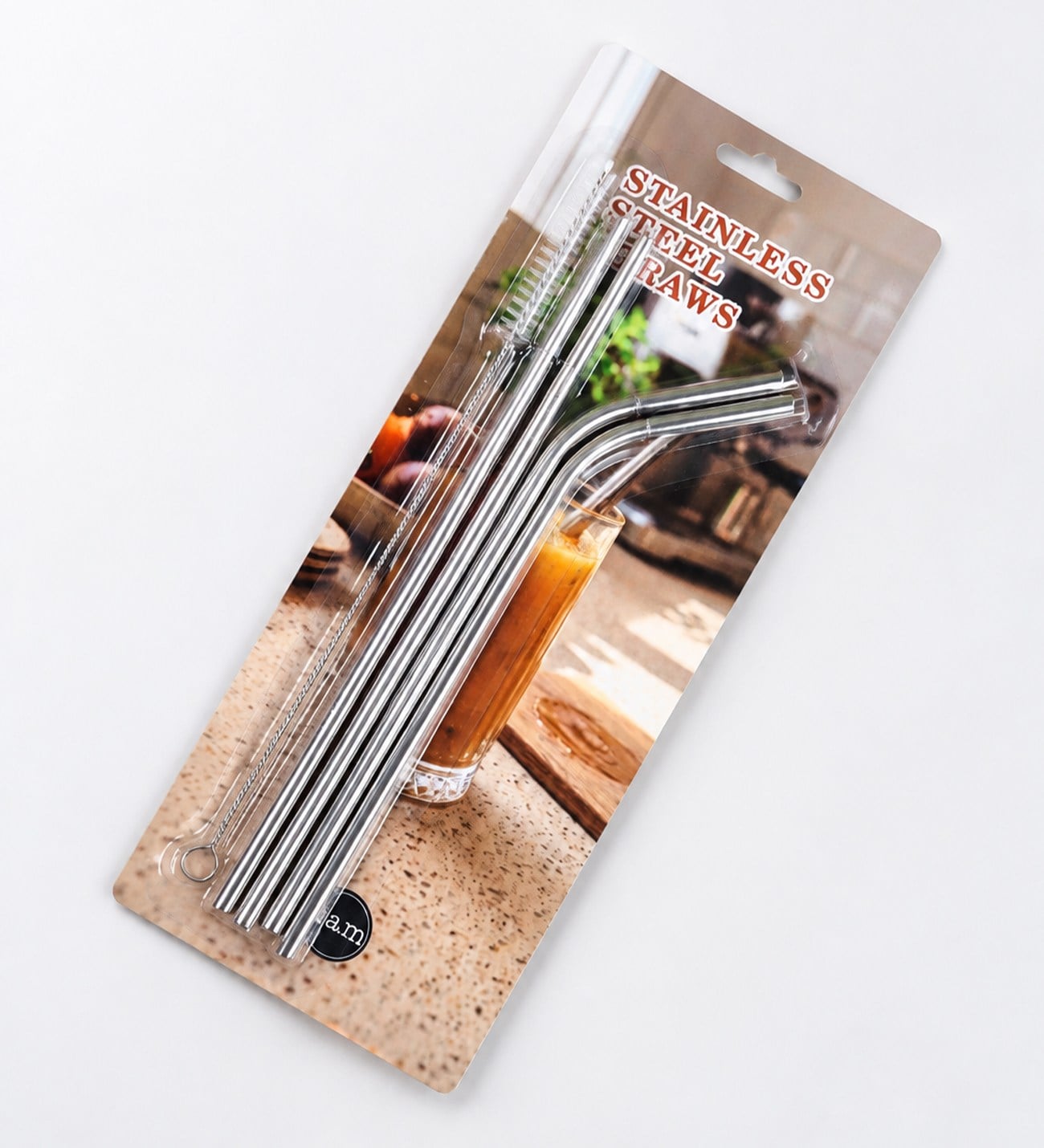 BM-2711 Paslanmaz Çelik Pipet & Temizleme Fırçası 5 Parça Set x 24