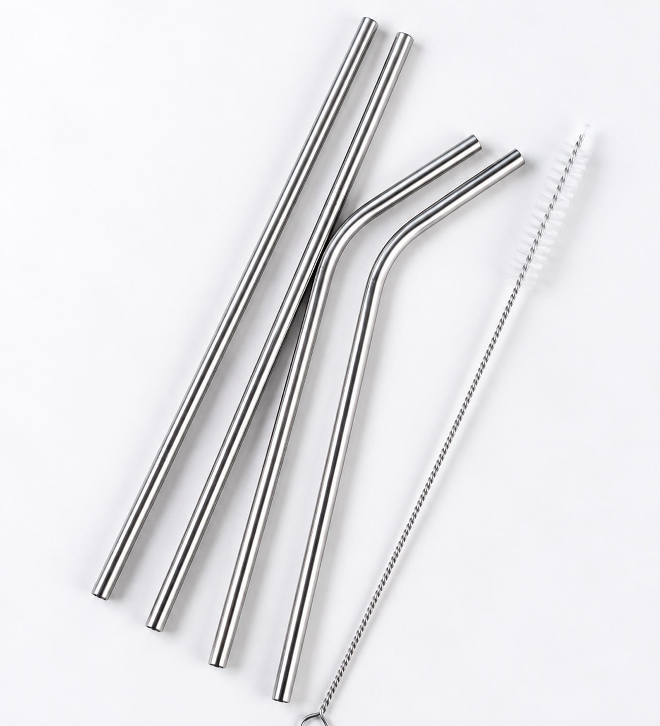 BM-2711 Paslanmaz Çelik Pipet & Temizleme Fırçası 5 Parça Set x 24