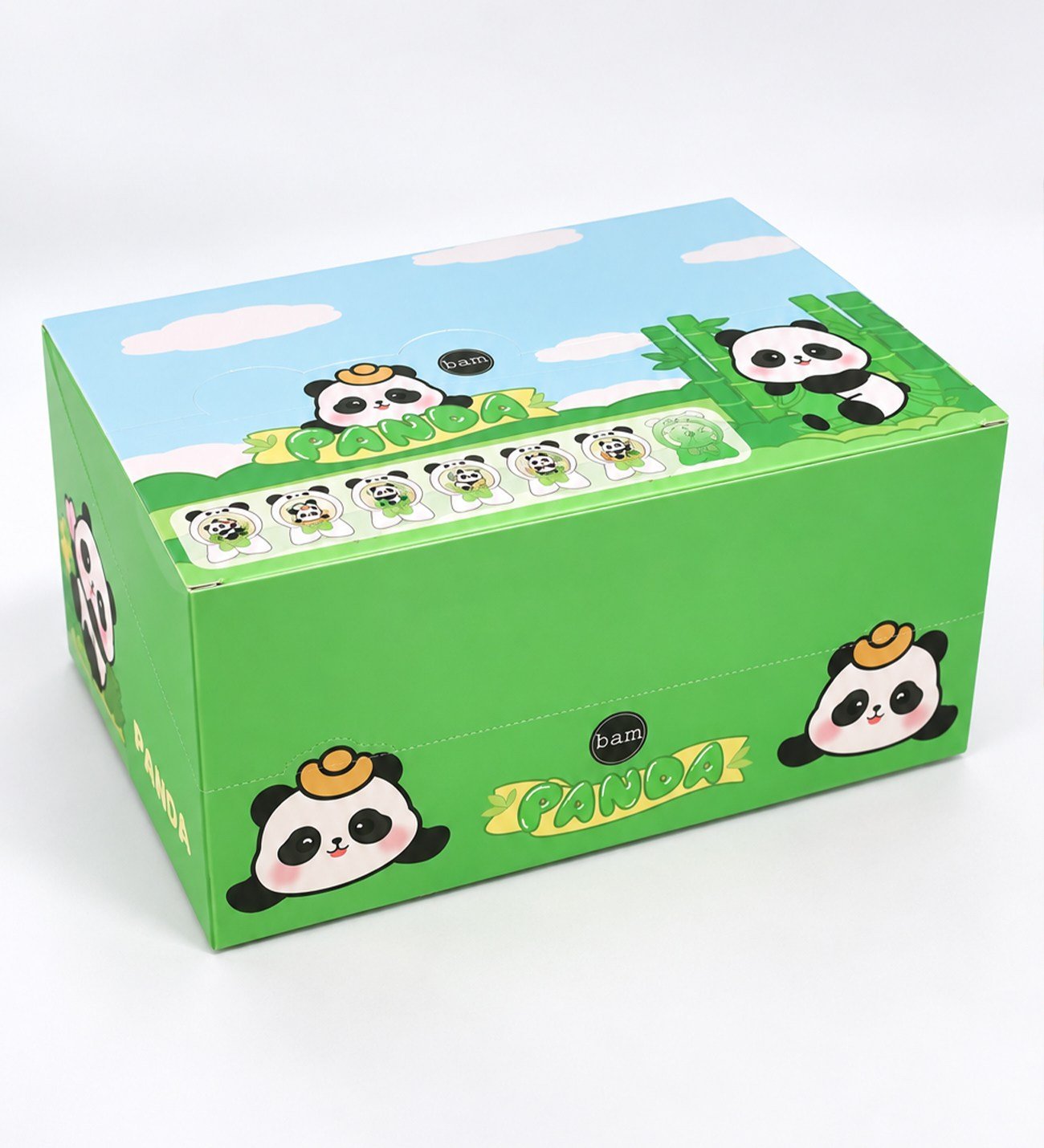 BM-2719 Panda Midi Boy Peluşlu Işıklı Kar Küresi x 6