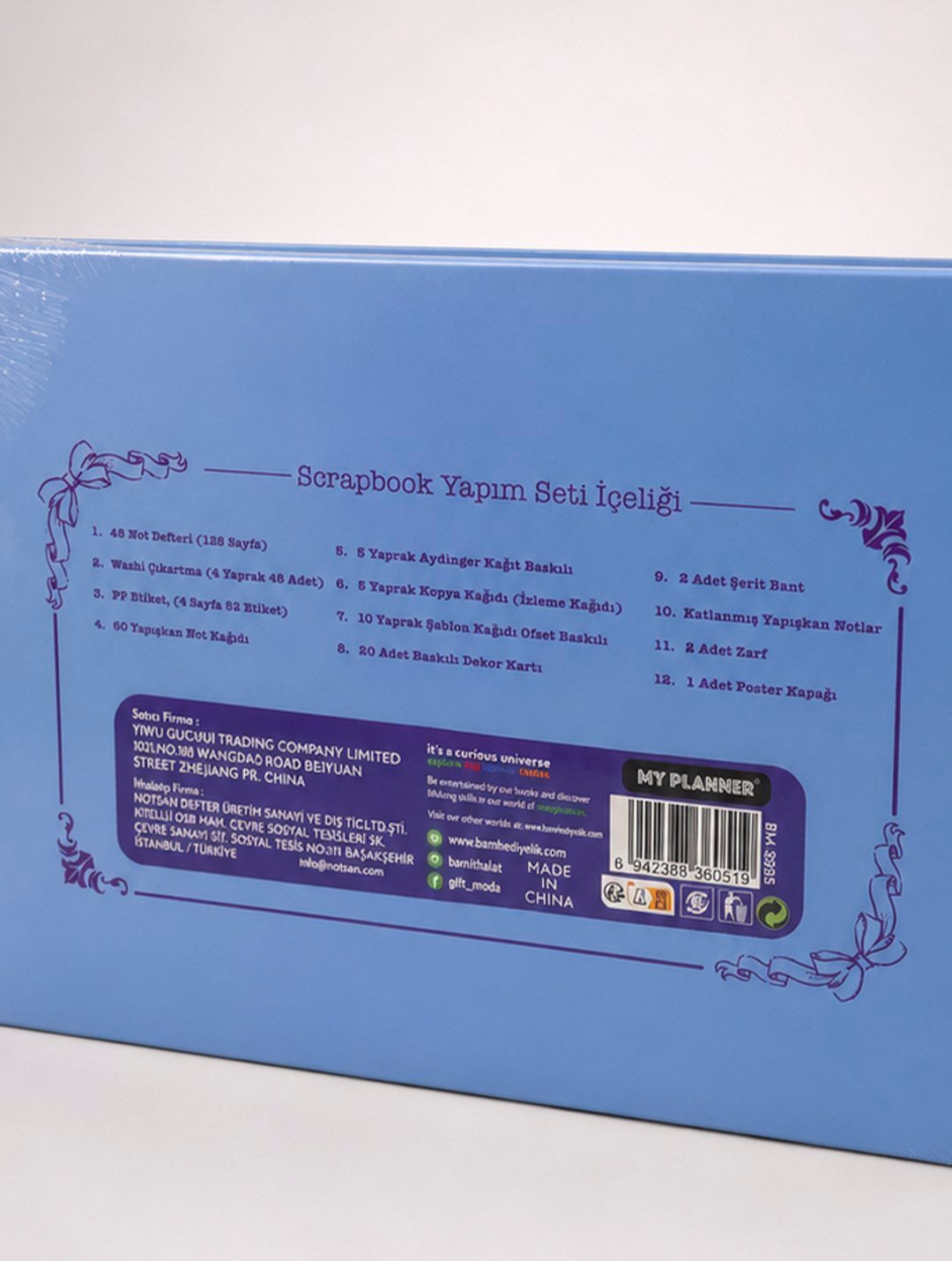 BM-2825 Premium Scrapbook & Journaling Yapım Seti X 6