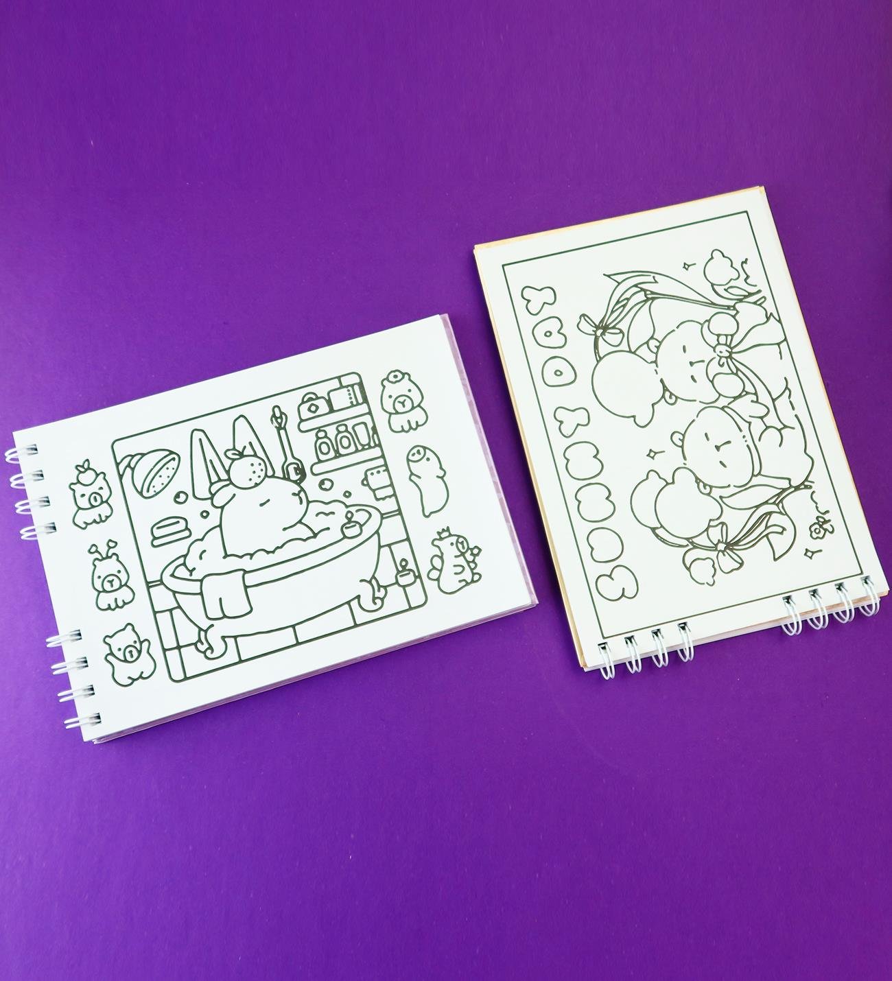 Capybara Boyama Defteri x8