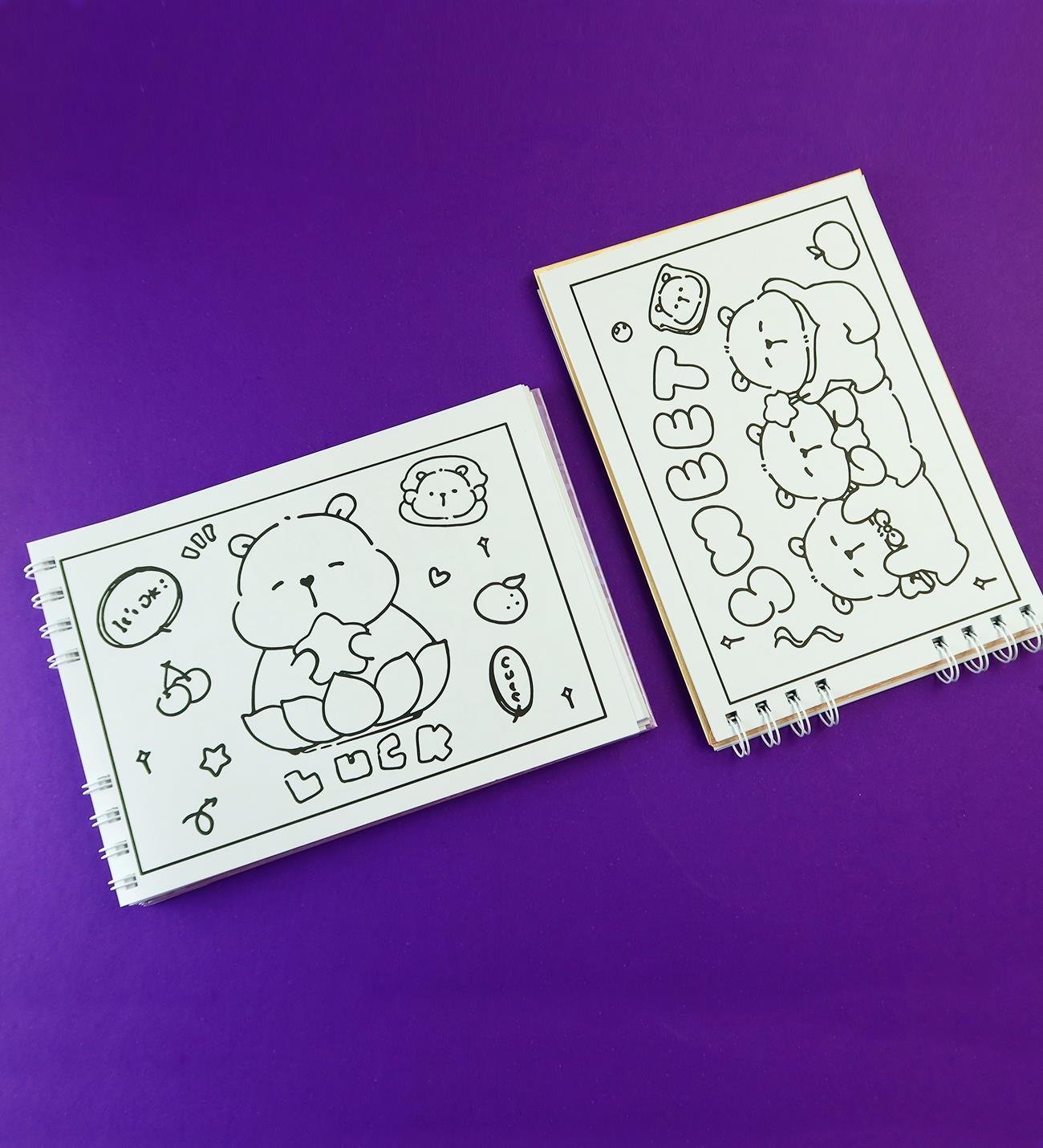 Capybara Boyama Defteri x8