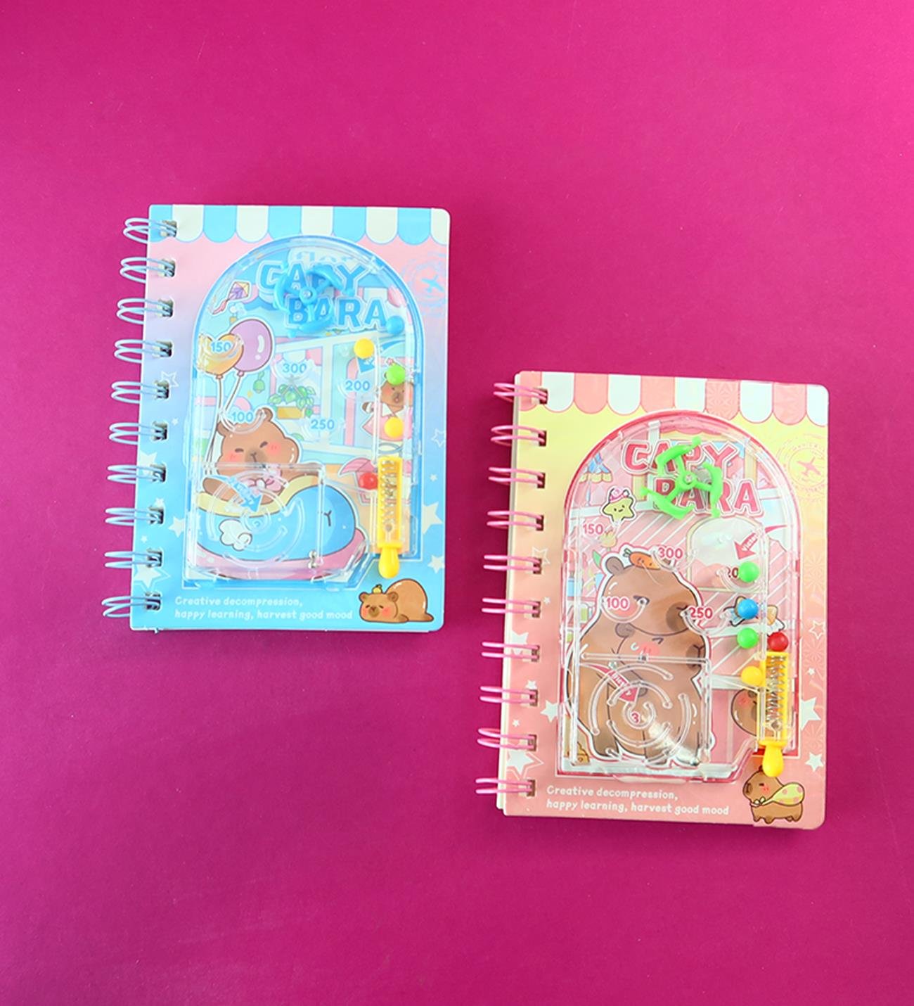 Capybara Oyun Kapaklı Spiralli Defter x12