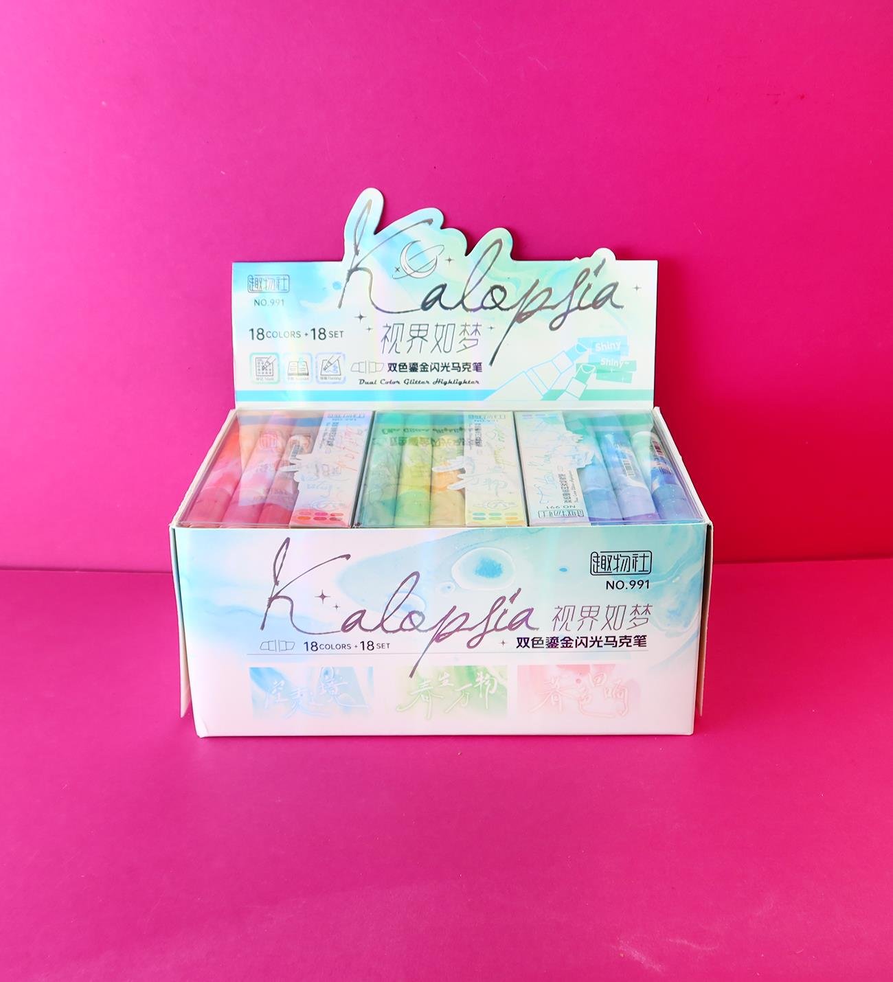 Çift Taraflı Keçeli Kalem x18