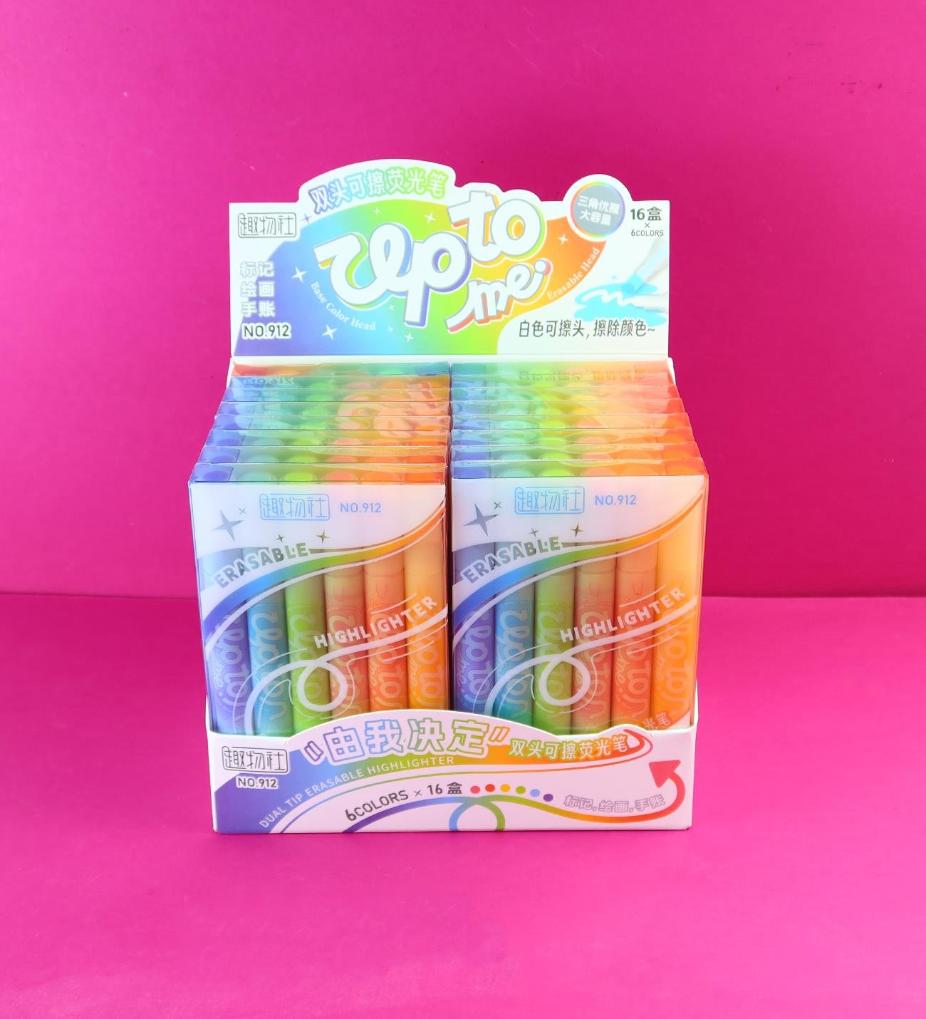 Çift Taraflı Silinebilir Kalem x16