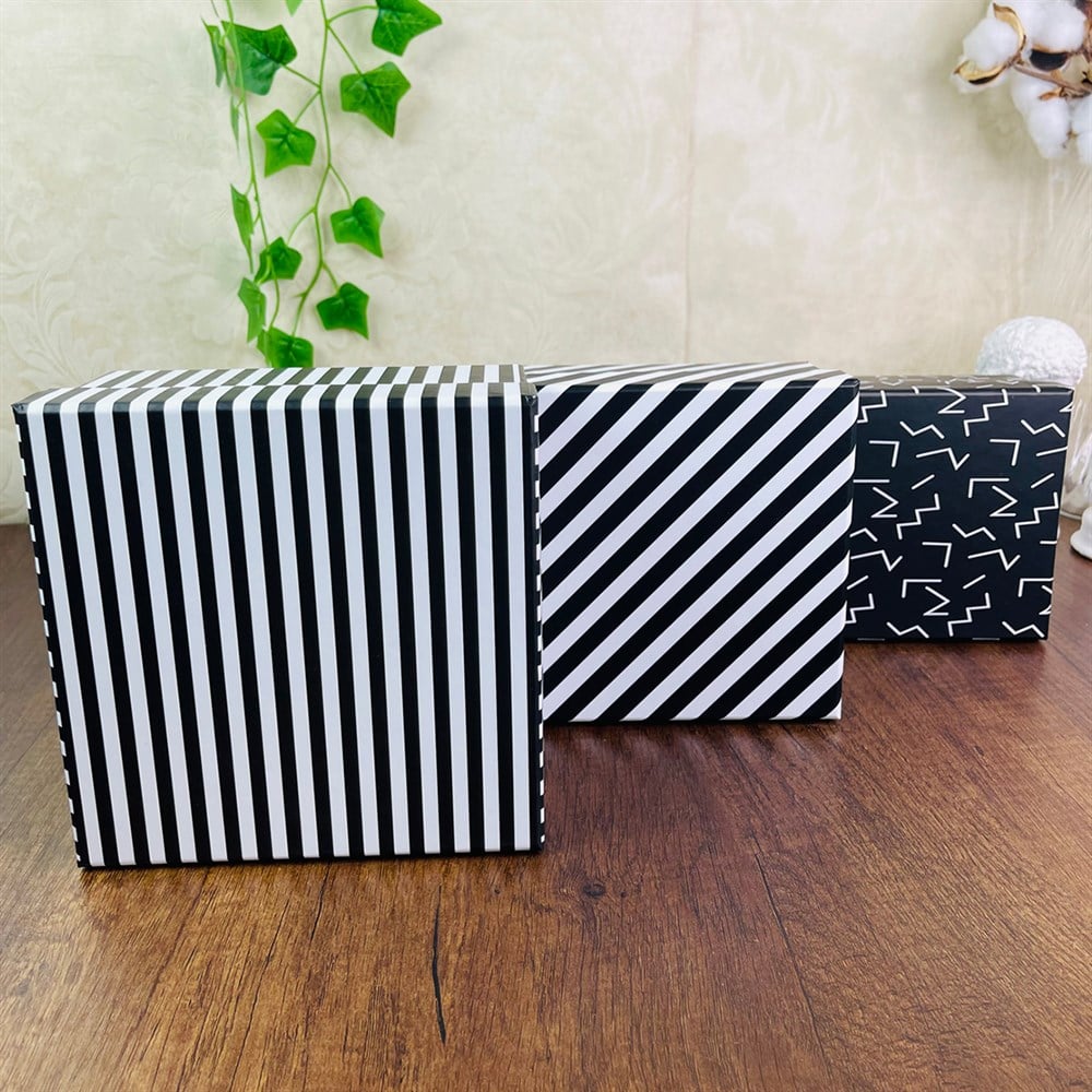 Çizgi Tasarımlı 3'lü Kutu