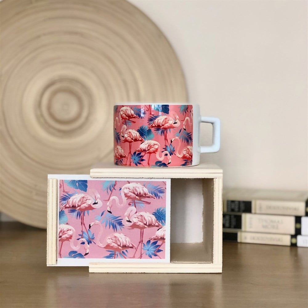 Flamingo Tasarımlı Kutulu Kupa 