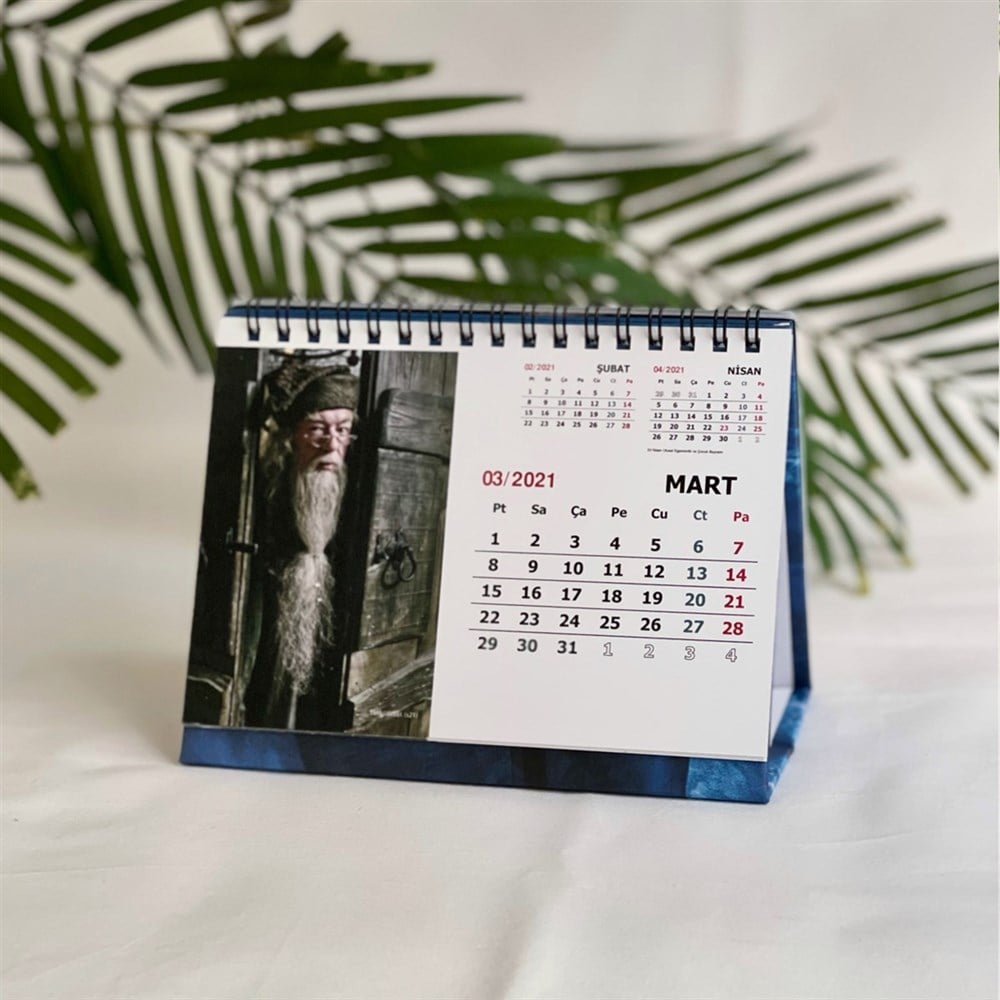 Harry Potter Lisanslı Orjinal Üçgen Masaüstü Takvim