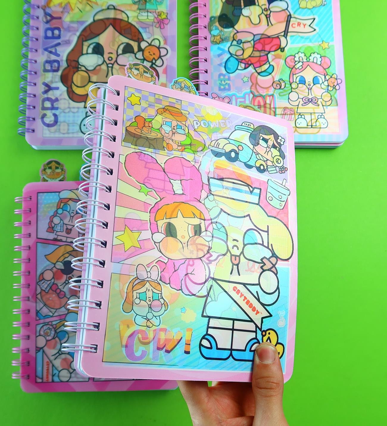 Hologram Kapaklı  Ayıraçlı Defter x4