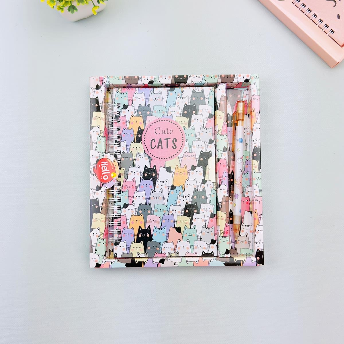 İngilizce Mottolu Kilitli Defter