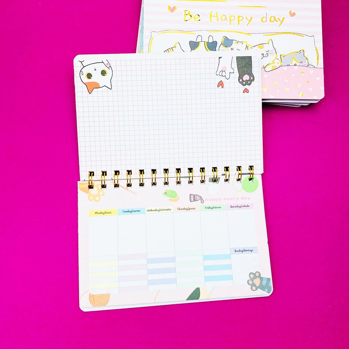Kedi Klavye Önü Düzenleyici Defter