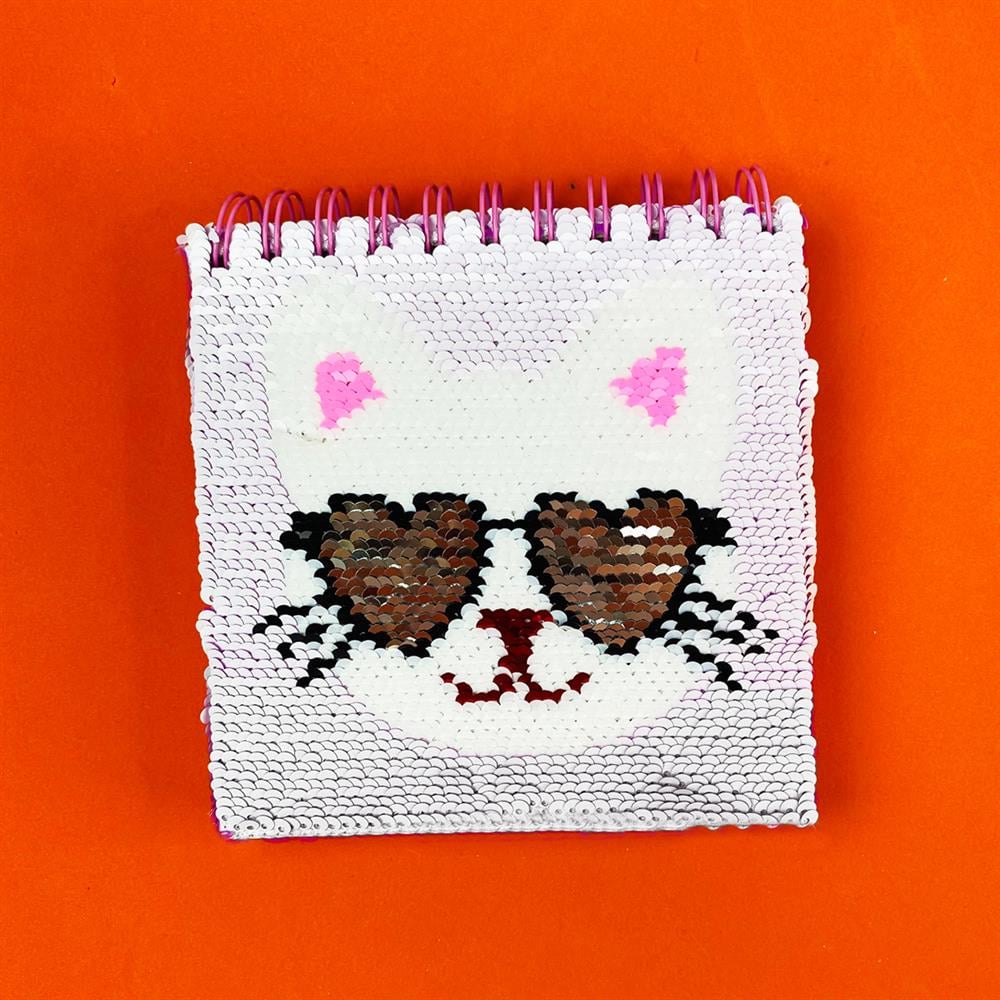 Kedi Tasarımlı Pullu Defter