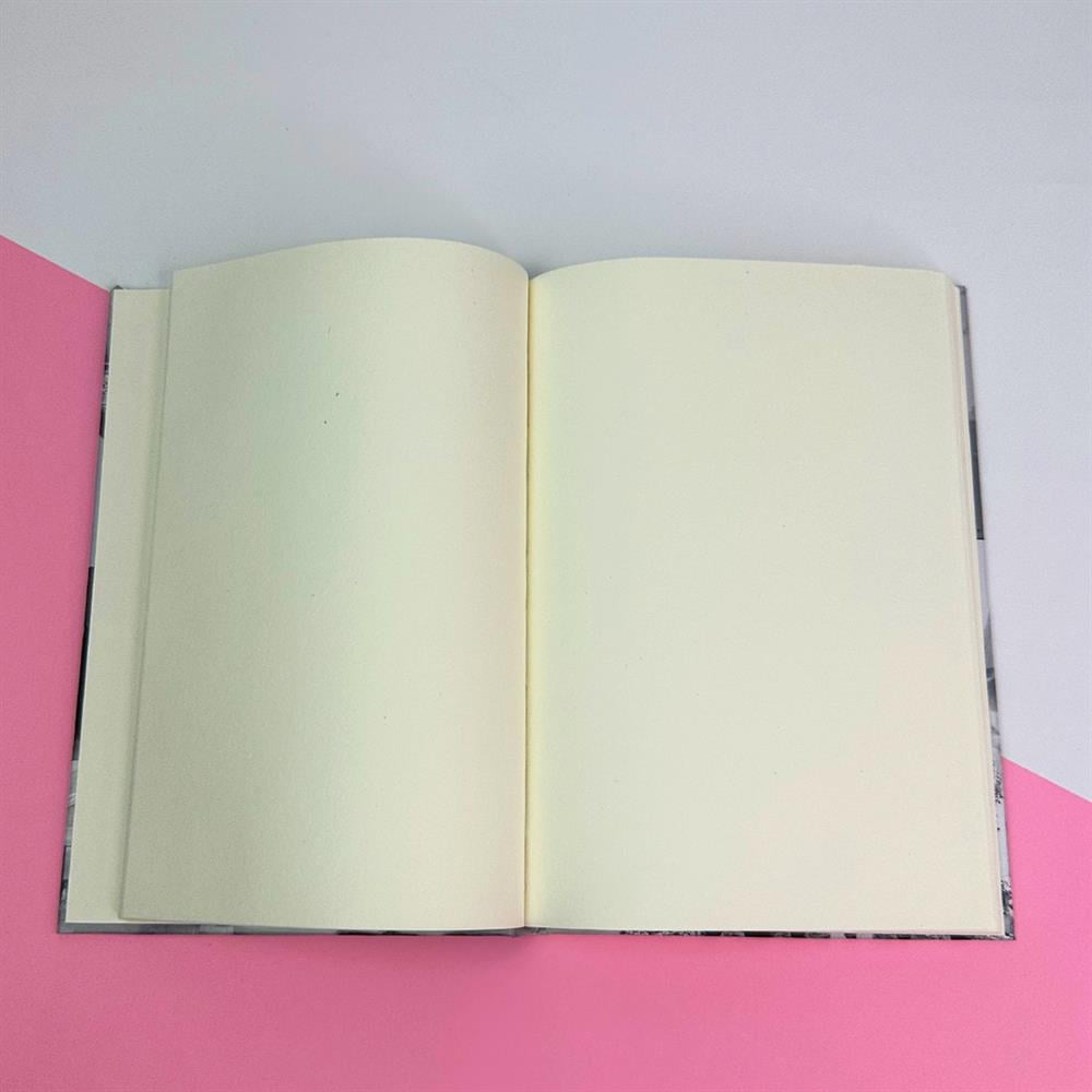 Mor Papatya  Lastikli Defter