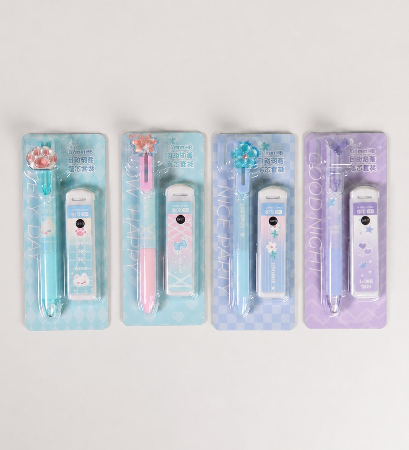 BM-2555 Pastel Figürlü Uçlu Kalem Ve Uç Set x24