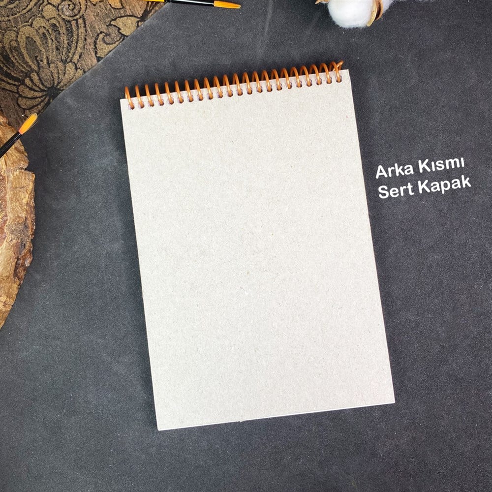 Sanat Özgür Ruhun Yolculuğudur Tasarımlı A5 Sketchbook