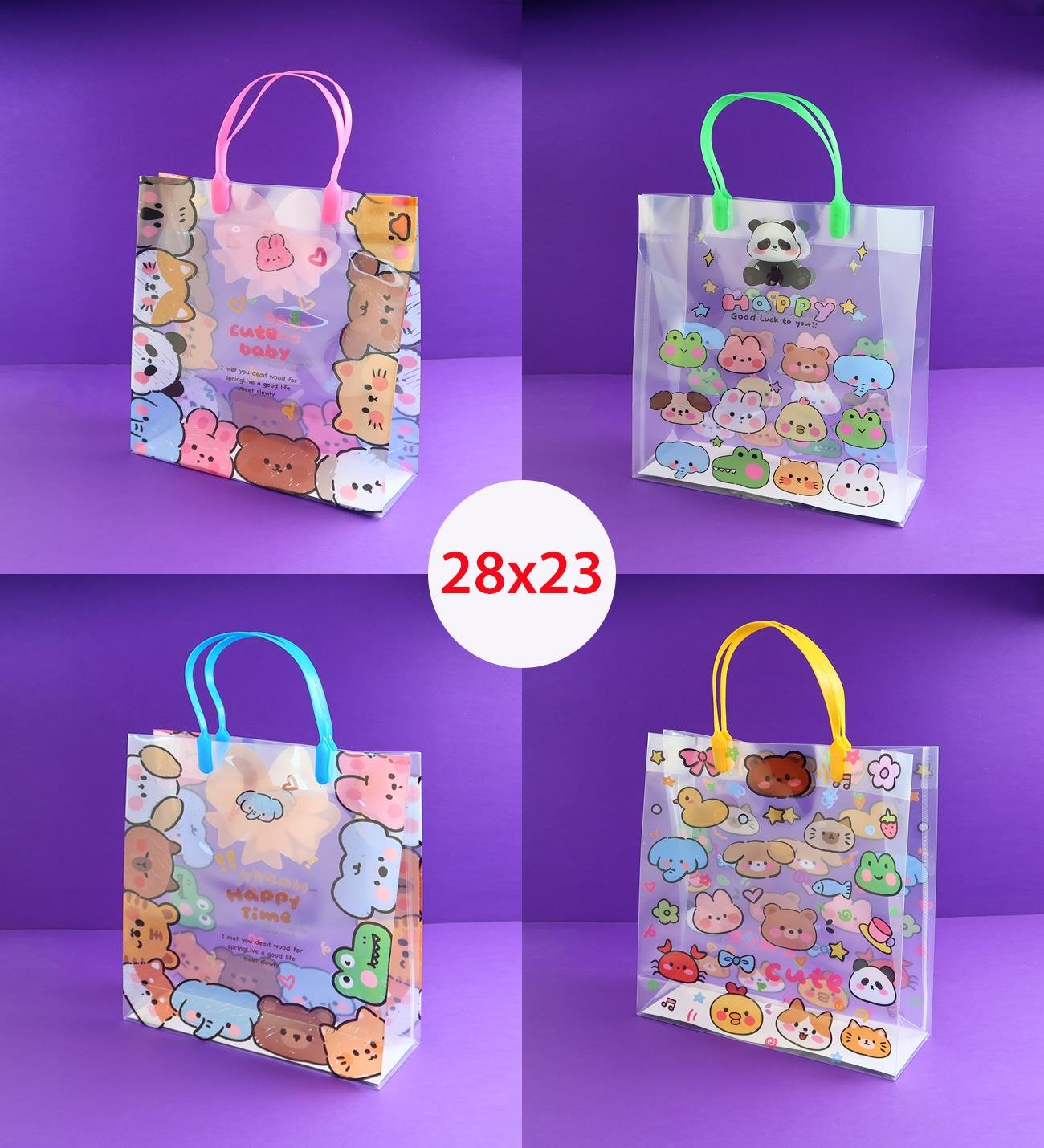 Sapı Kilitli Plastik Çanta 28x23 Cm x12