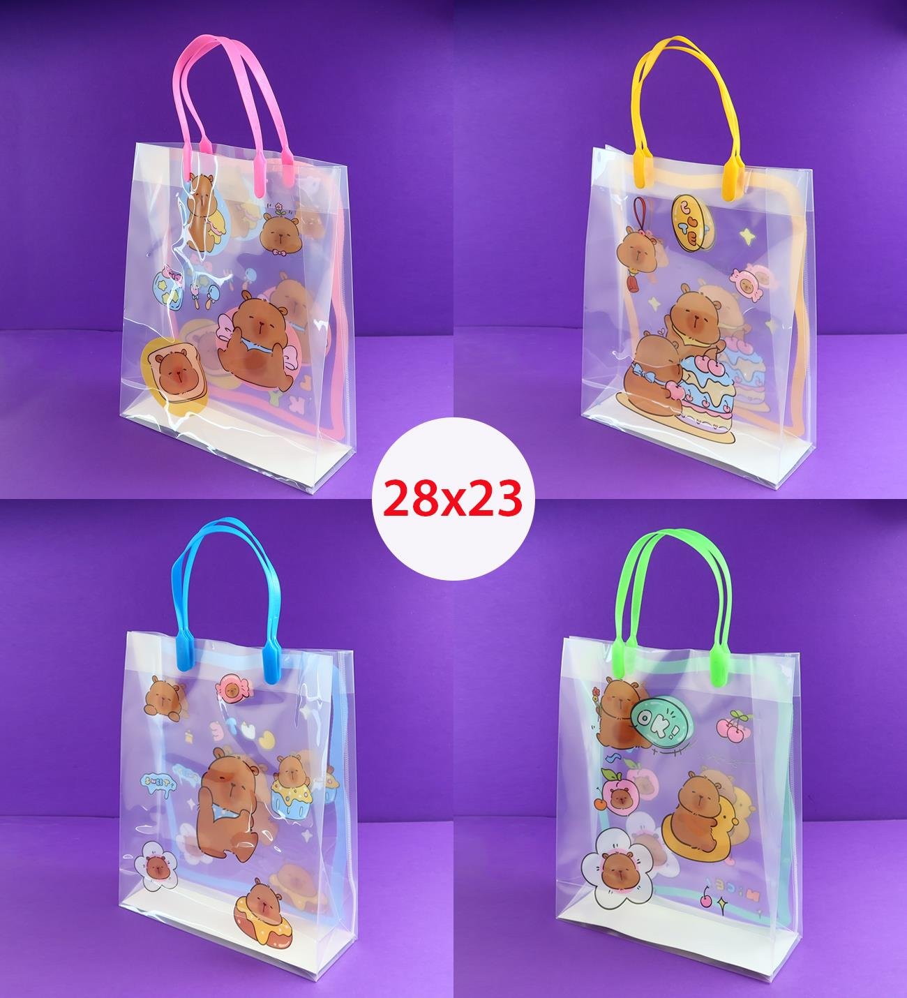 Sapı Kilitli Plastik Çanta 28x23 Cm x12