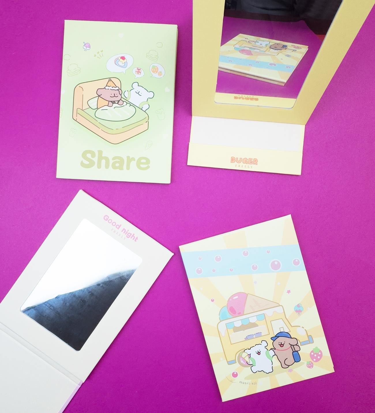 Sevimli Köpek Kare Ayna