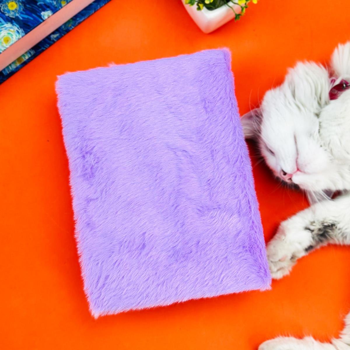 Sevimli Meyve Kabartmalı Peluş Defter