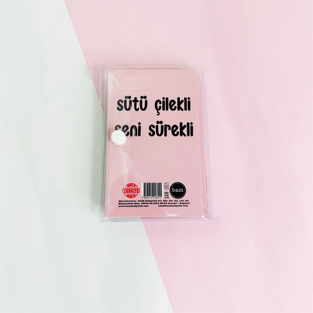 Sütü Çilekli Git PP Mini Çanta Defter