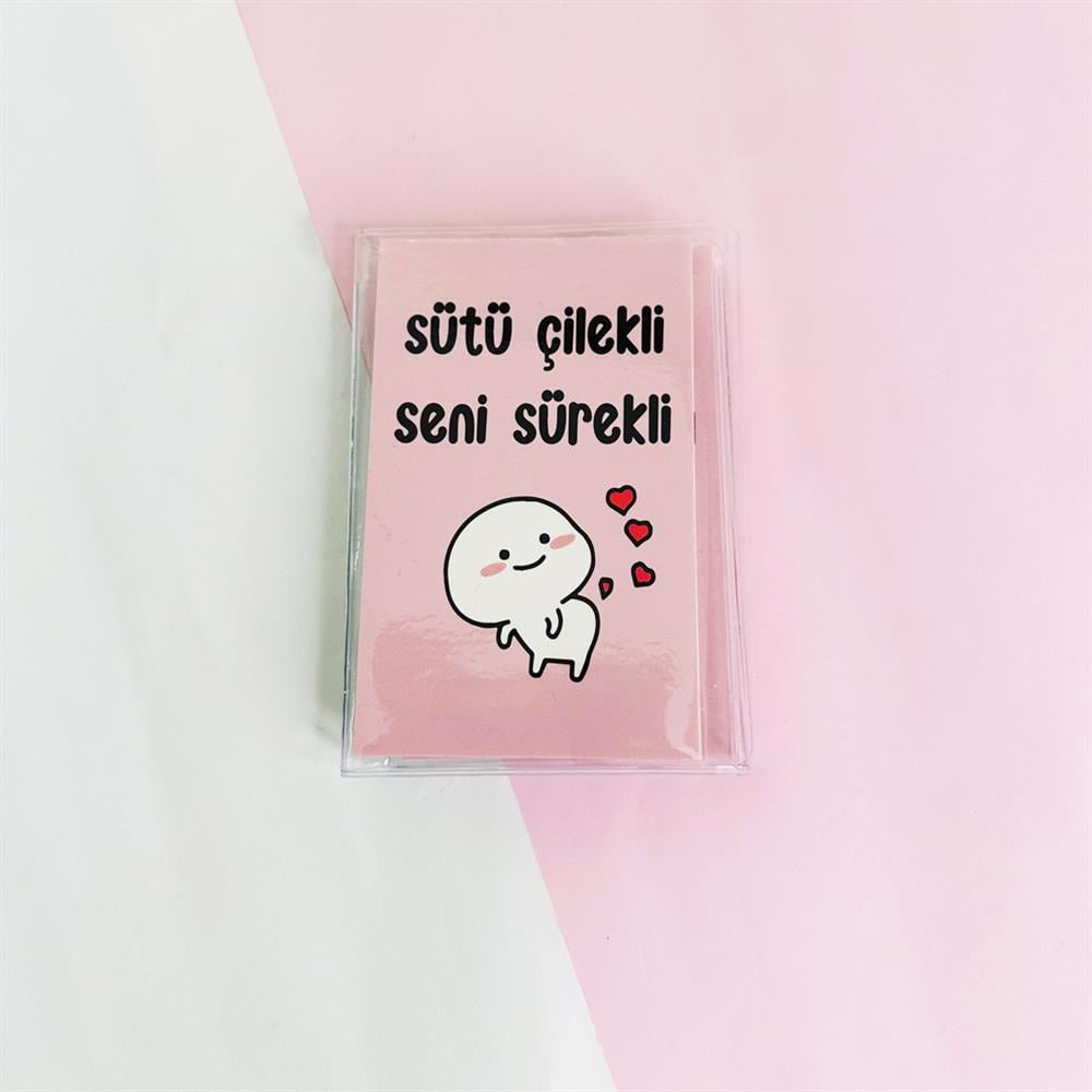 Sütü Çilekli Git PP Mini Çanta Defter