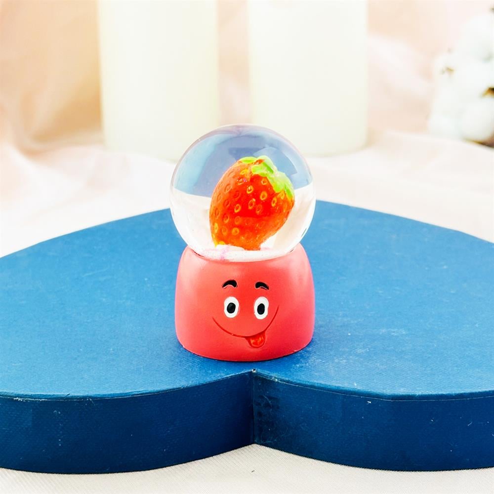 Tatlı Meyve  Mini Işıklı Kar Küresi