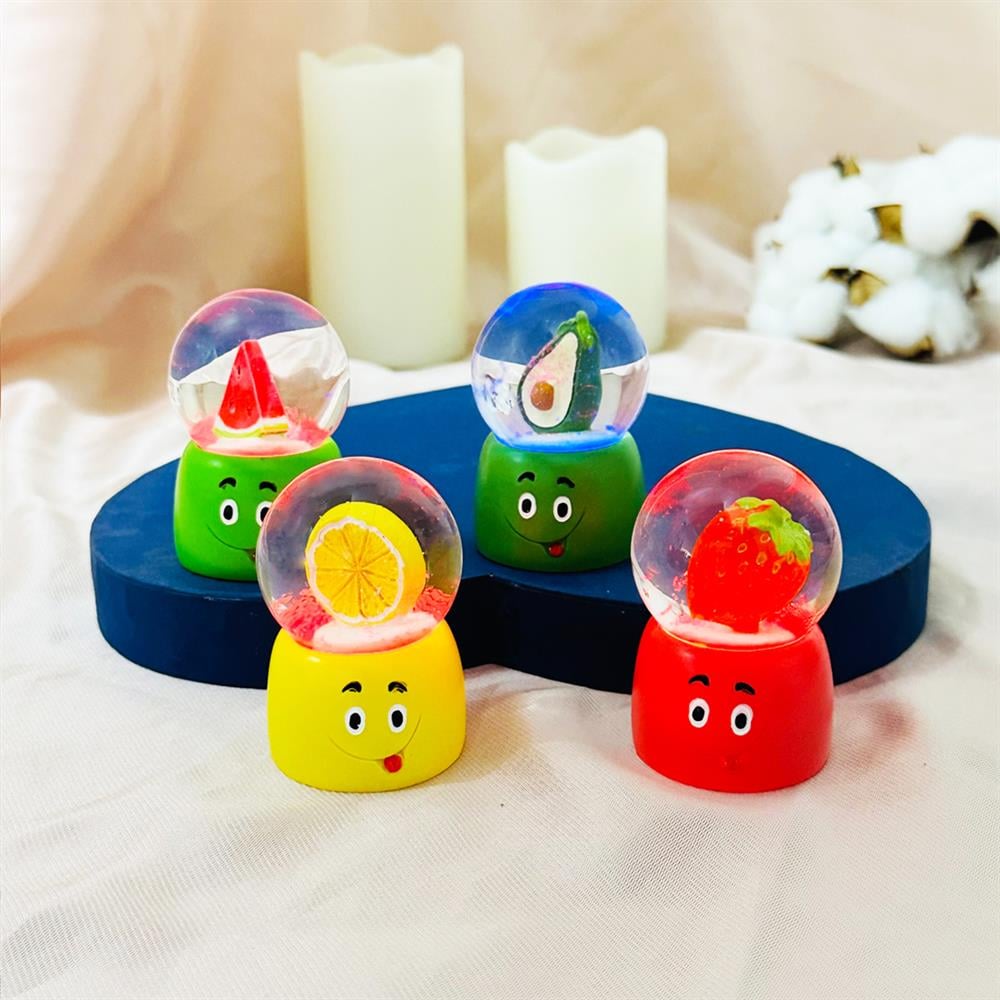 Tatlı Meyve  Mini Işıklı Kar Küresi