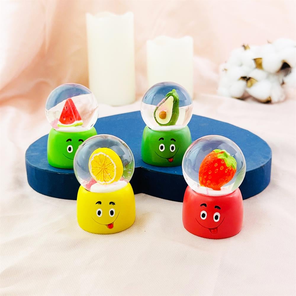 Tatlı Meyve  Mini Işıklı Kar Küresi