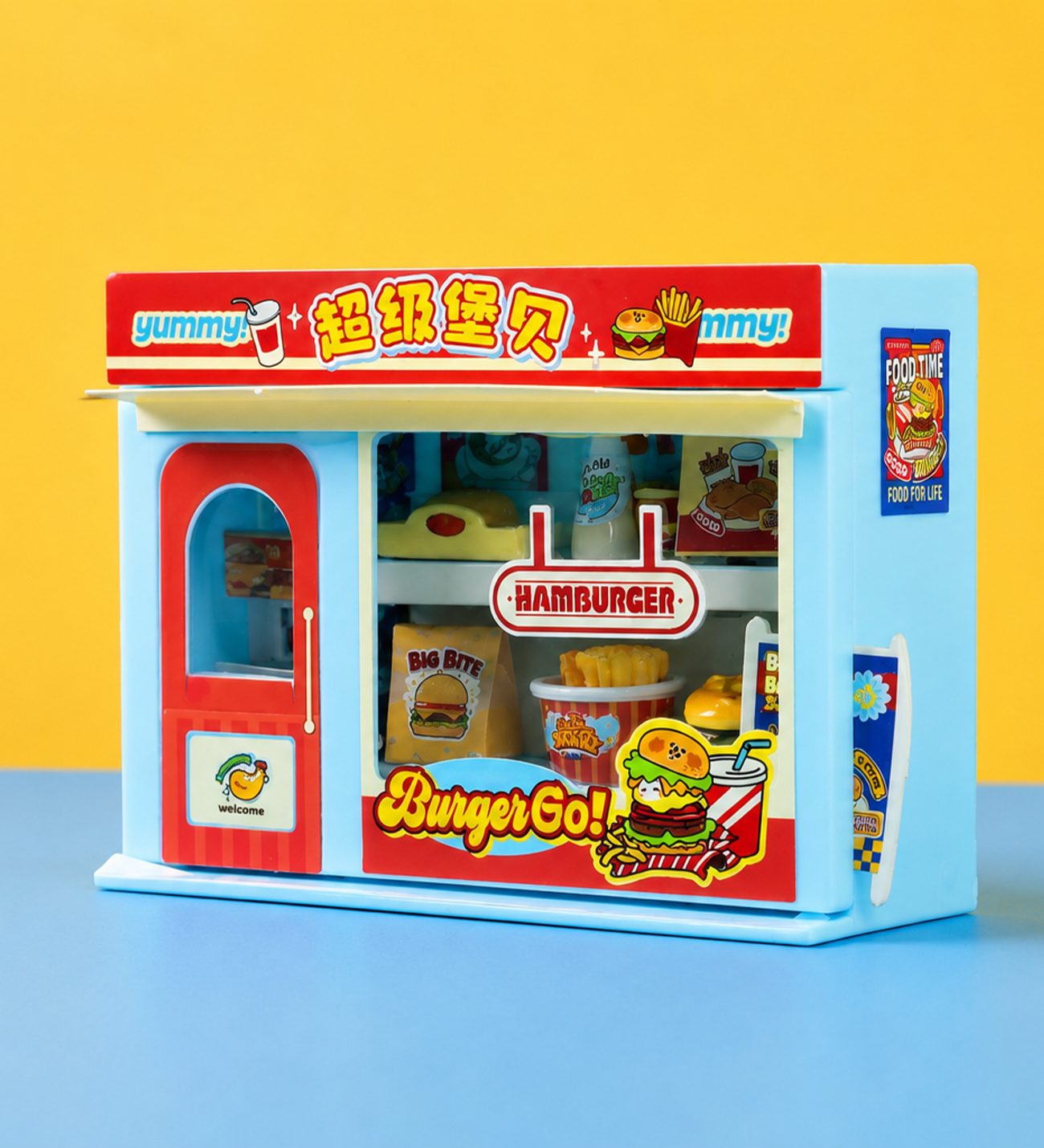 Tinyverse Hamburger Dükkanı - Kendin Yap (DIY) Minyatür Seti X16