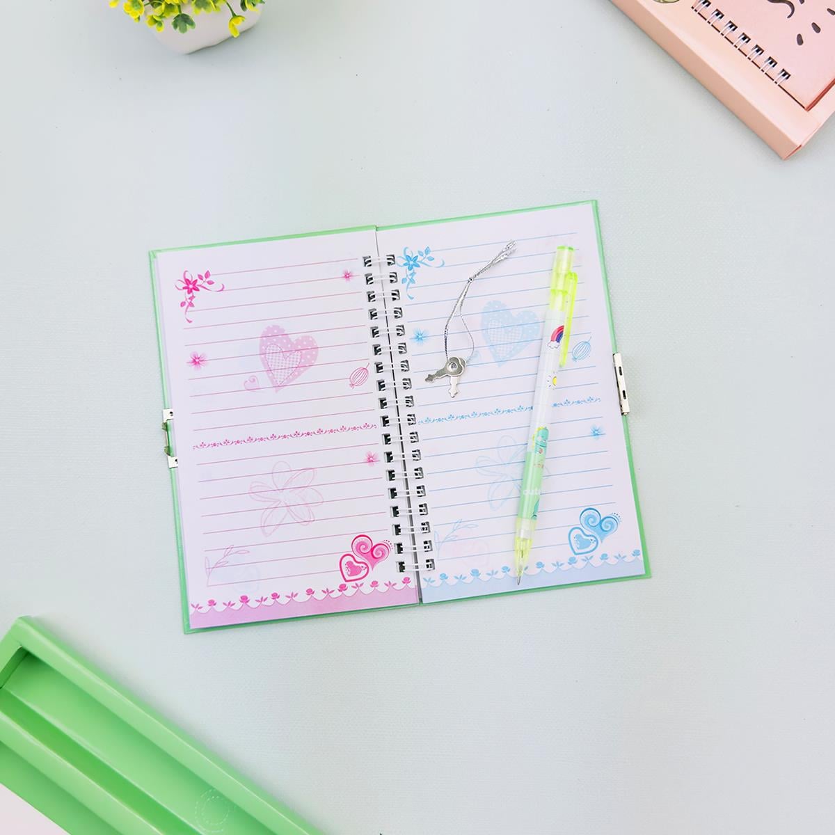 Türkçe Mottolu Kilitli Defter