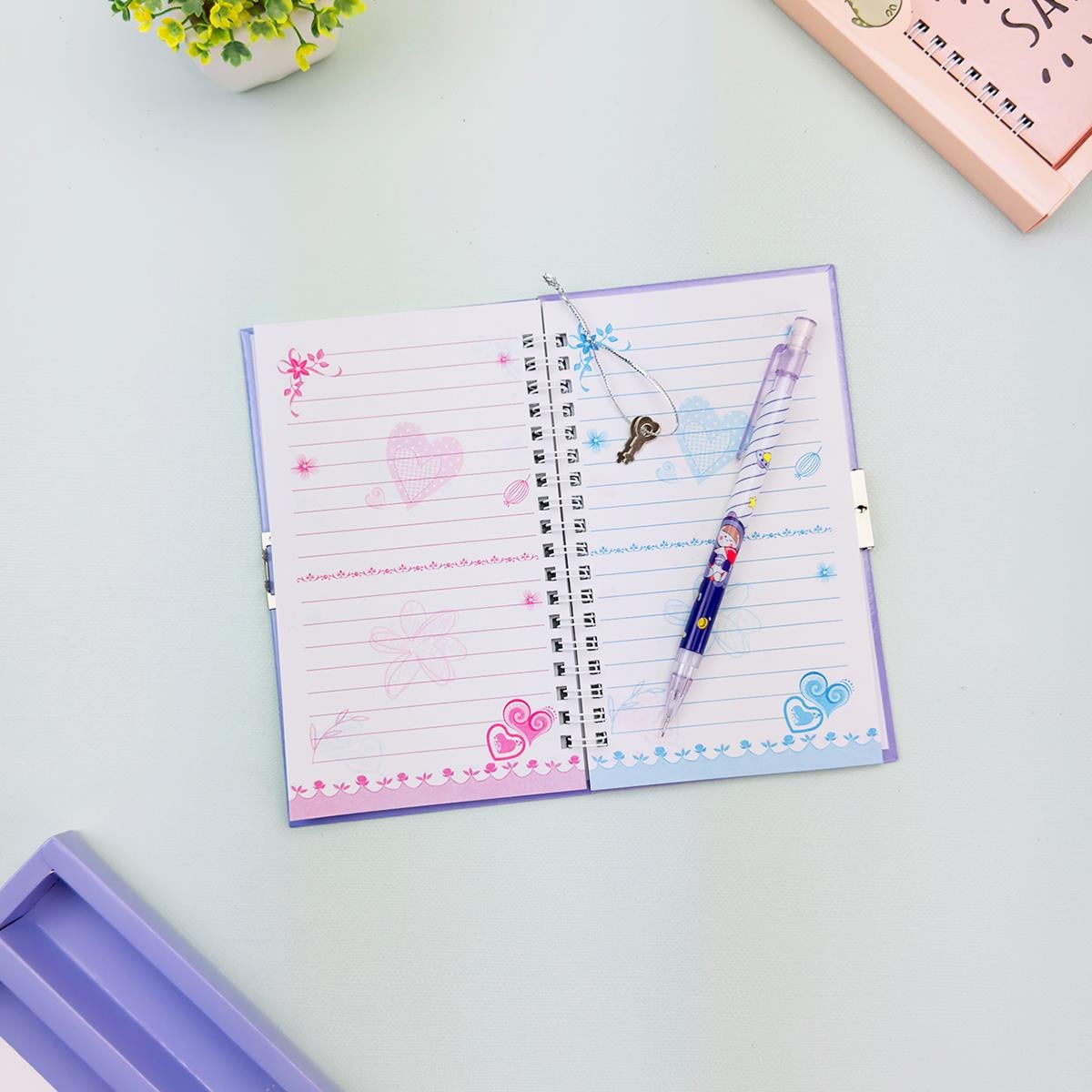 Türkçe Mottolu Kilitli Defter