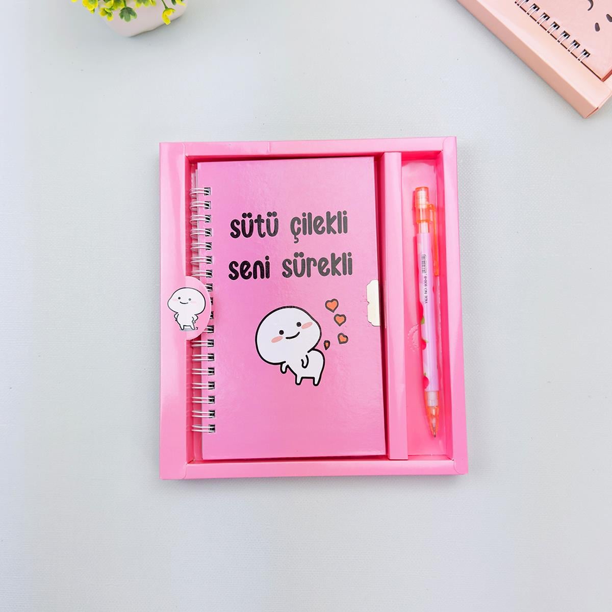 Türkçe Mottolu Kilitli Defter