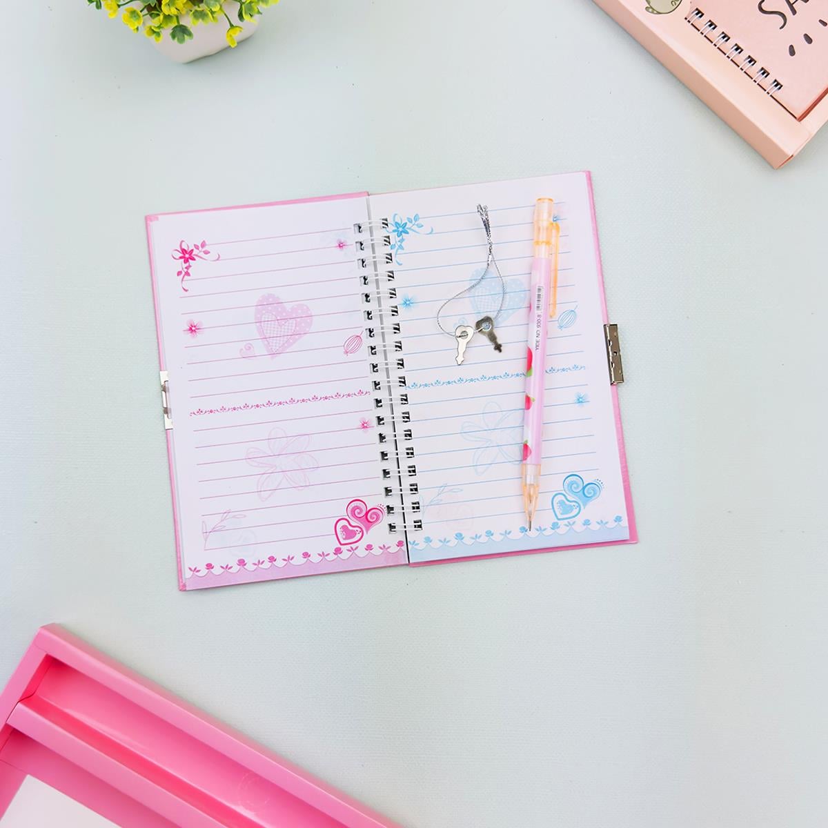 Türkçe Mottolu Kilitli Defter