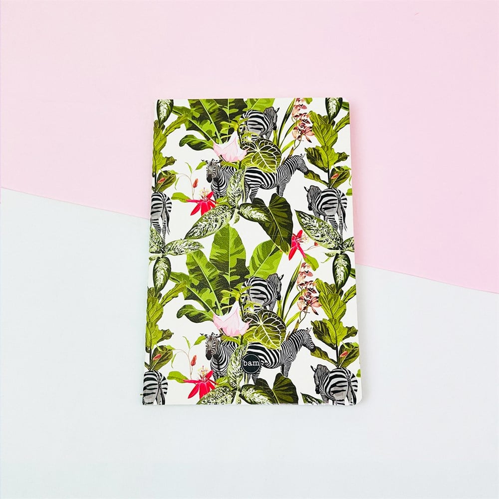 Zebra Tasarımlı Terzi Dikişli Defter