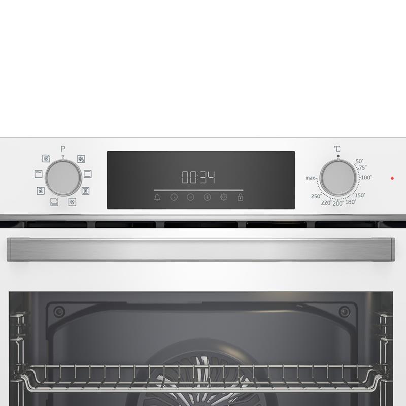Beko BFC 430 B Beyaz 8 Fonk.Buharlı Pişirme Ankastre Fırın