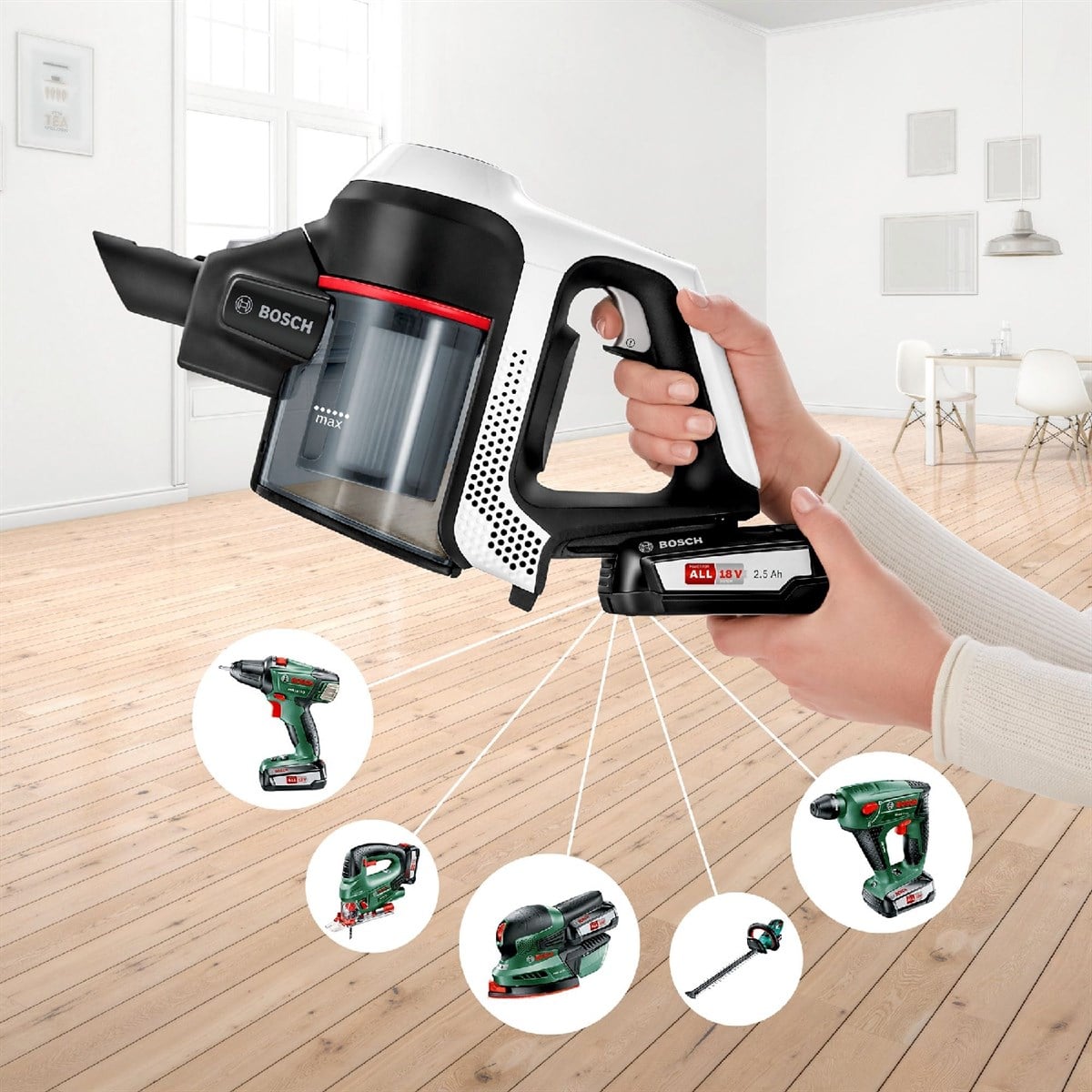 Bosch BCS61113 Şarjlı Dik Süpürge