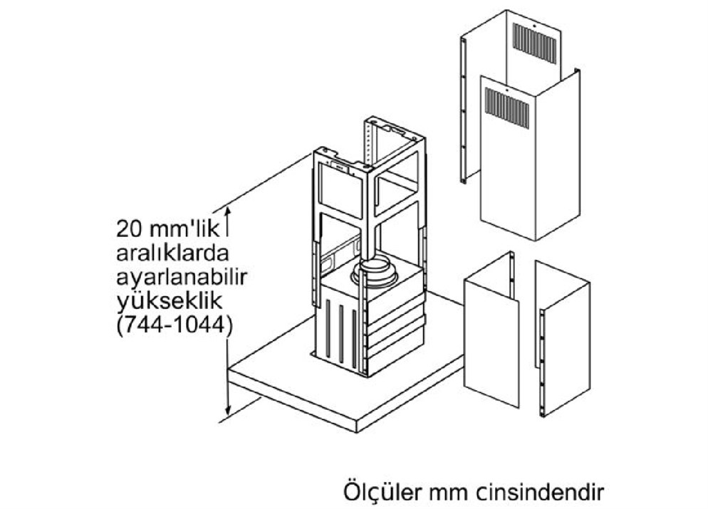 Bosch DIB97IM50 Ada Tipi Davlumbaz