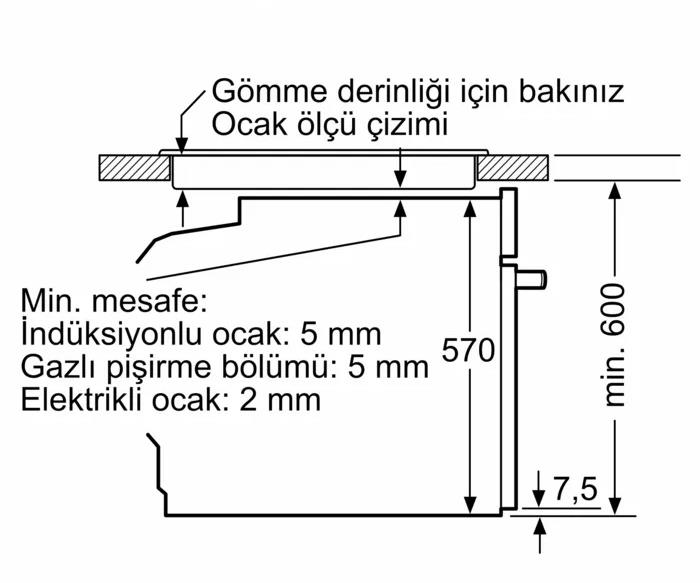 Bosch HJG852YT0T Ankastre Fırın