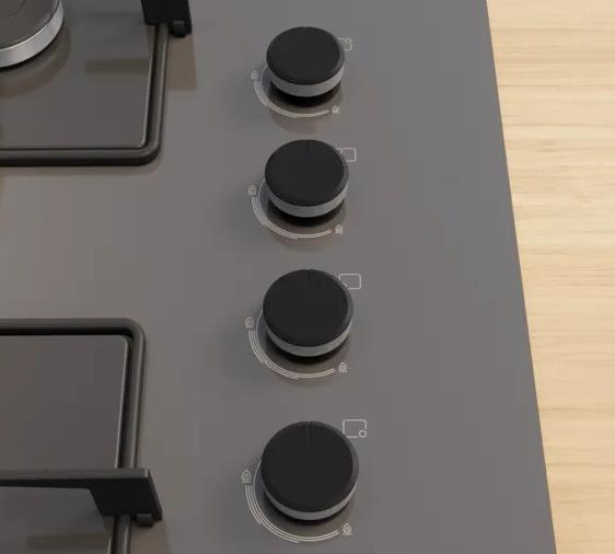 Bosch POH7C9P30O Gazlı Cam Ankastre Ocak