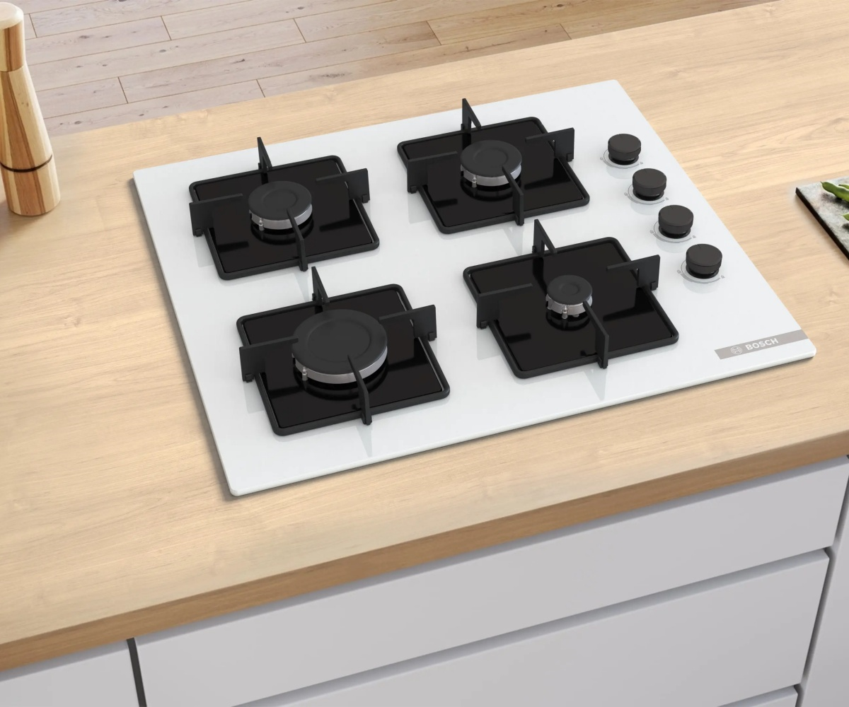 Bosch POP6C2P31L Gazlı Cam Ankastre Ocak