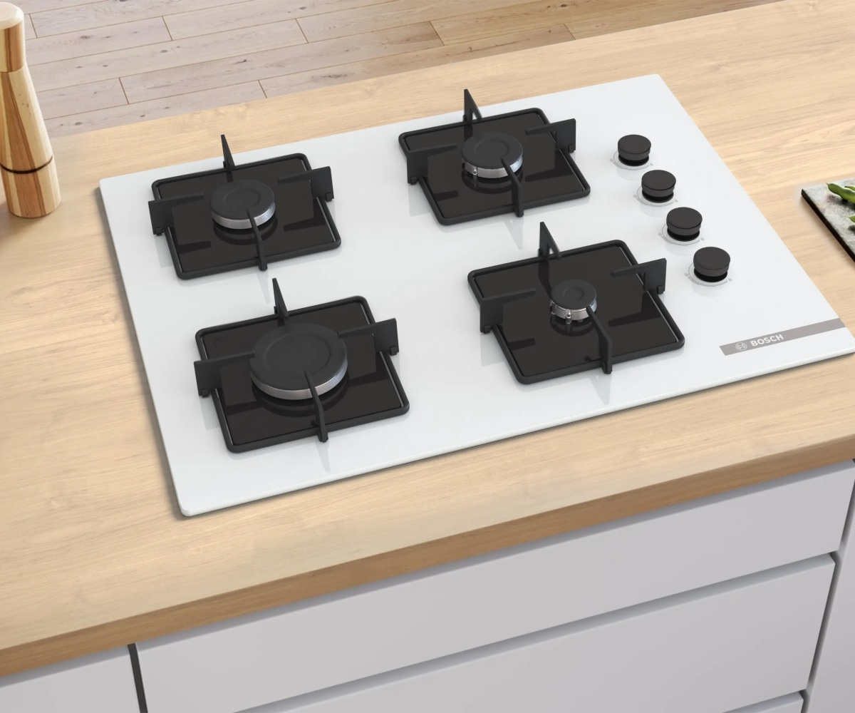 Bosch POP7C2P31O Gazlı Cam Ankastre Ocak