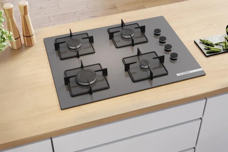 Bosch POP7C9P30O Çelik Gazlı Ankastre Ocak