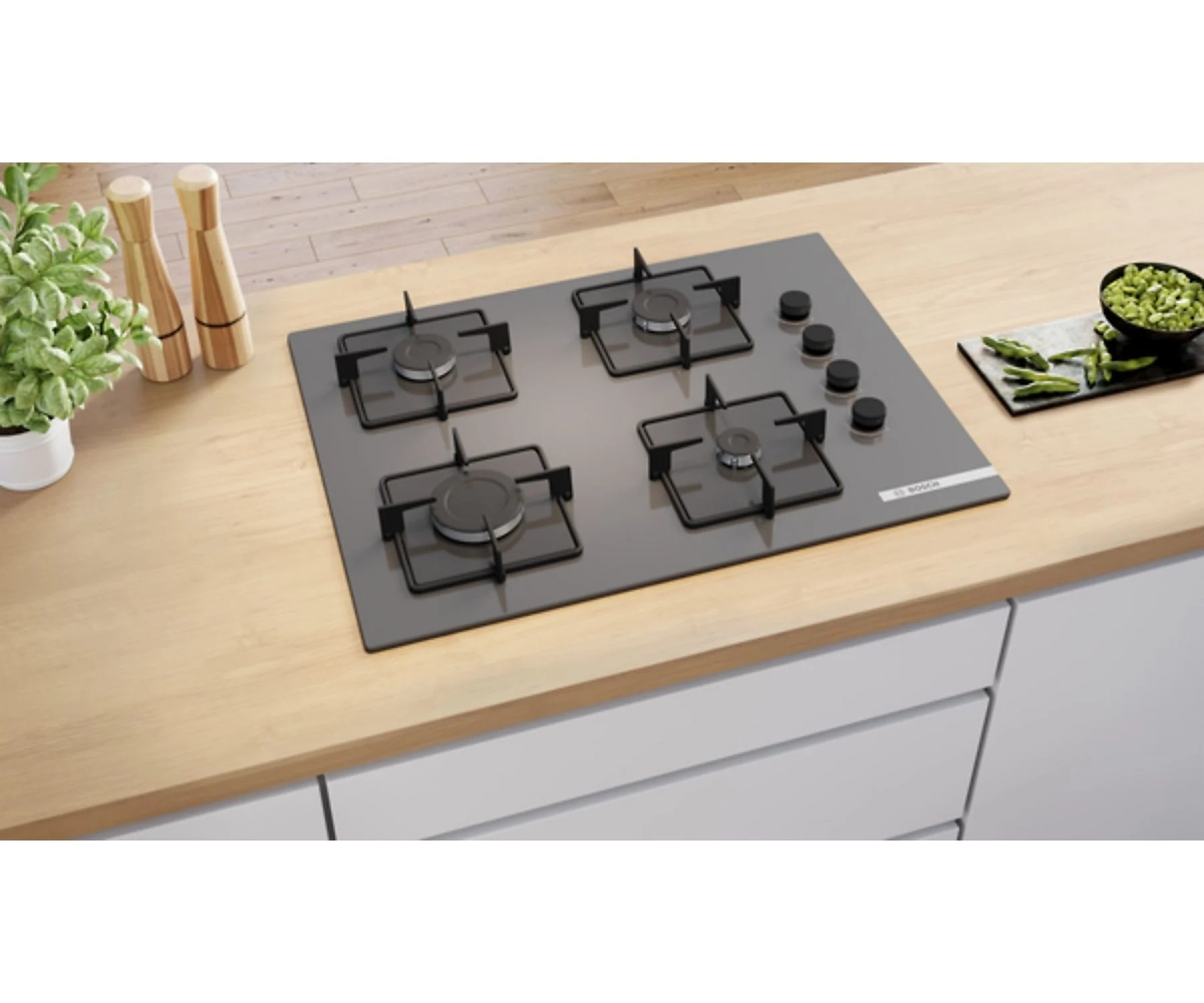 Bosch POP7C9P31L Gazlı Cam Ankastre Ocak