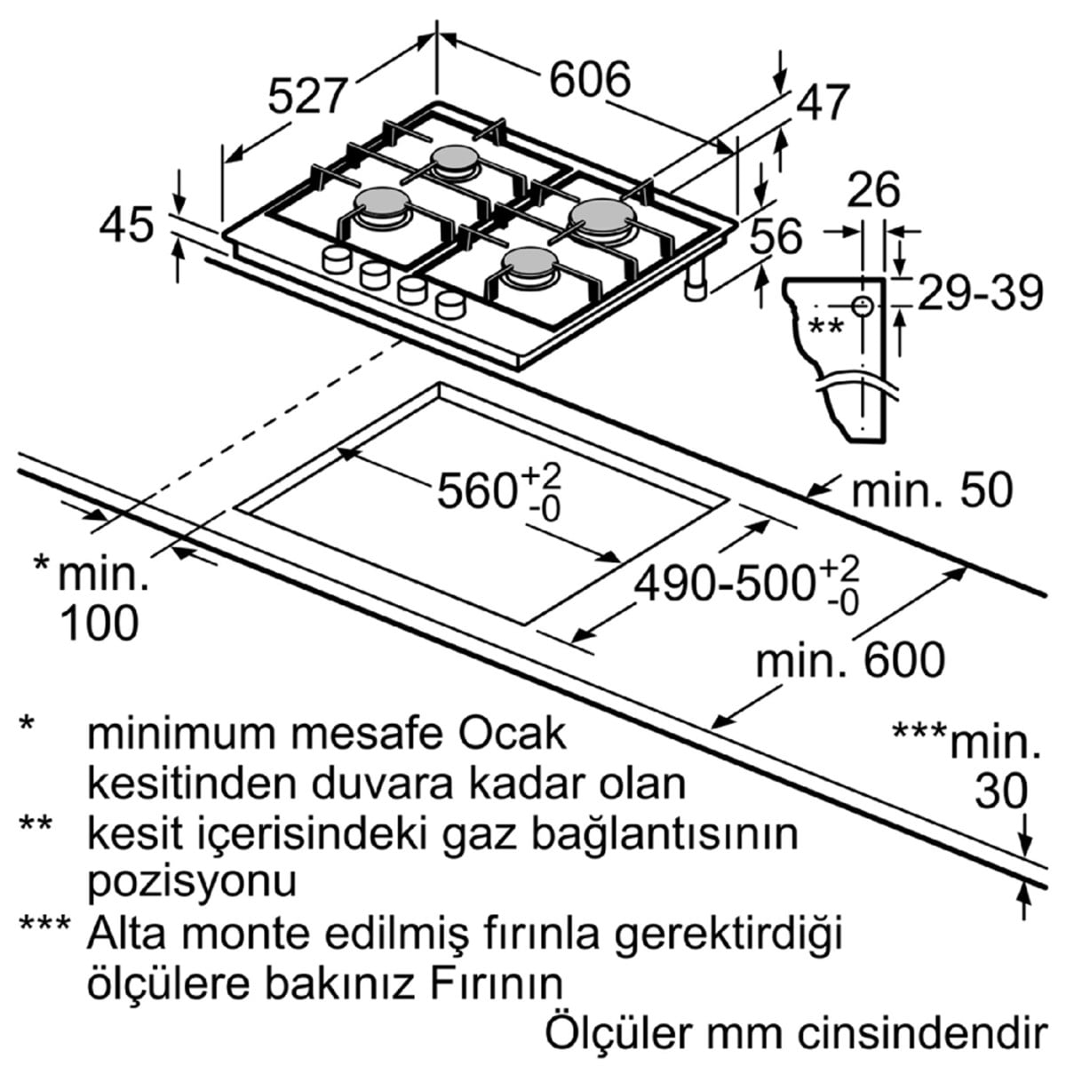 Bosch PRP6A6D70 Ankastre Ocak