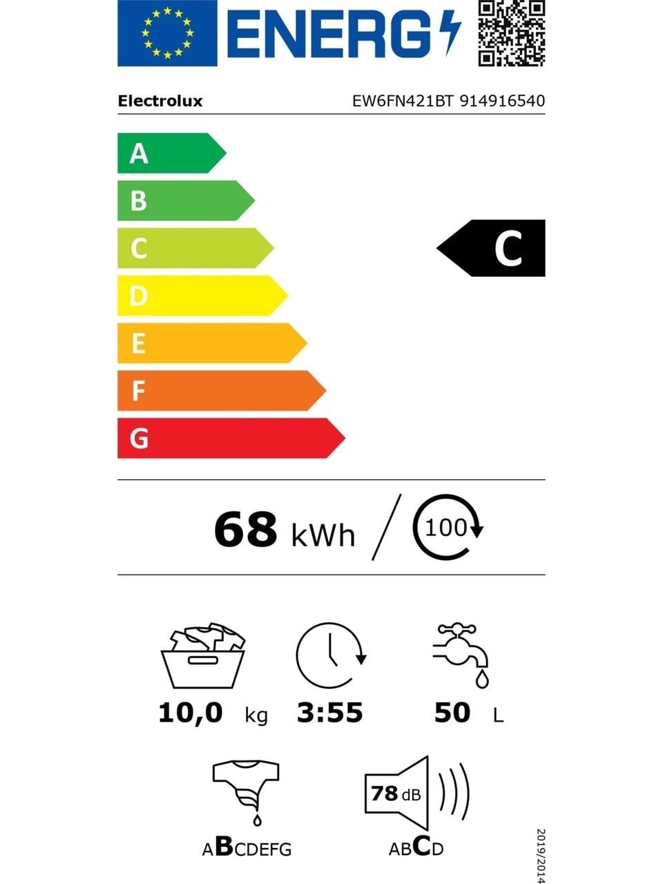 Electrolux EW6FN421BT Çamaşır Makinesi