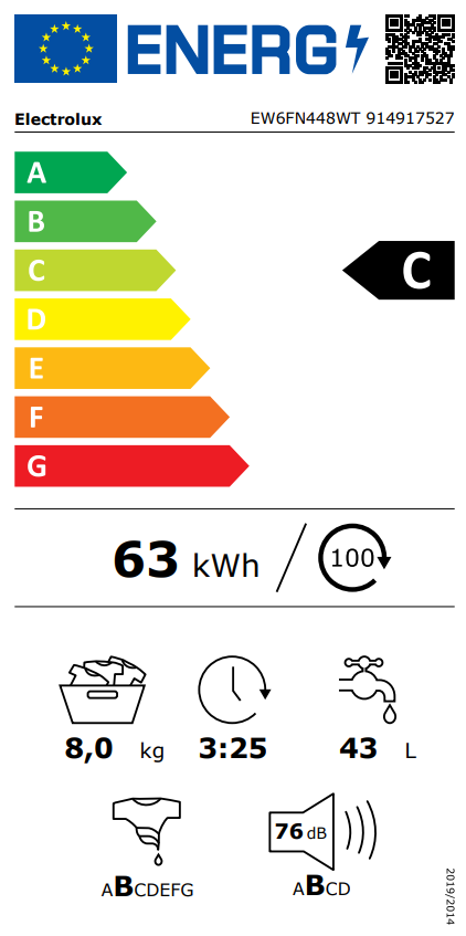 Electrolux EW6FN448WT Çamaşır Makinesi