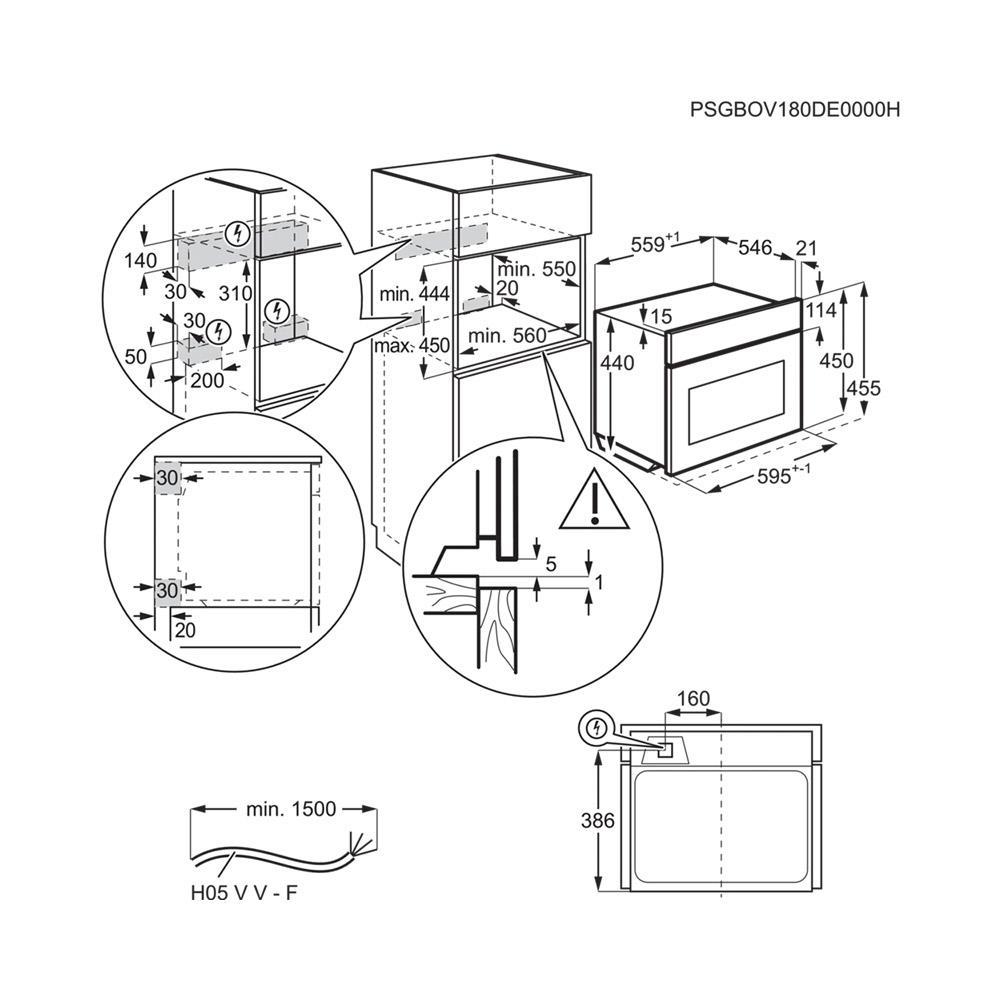 Electrolux KVLBE08X Kompakt Ankastre Fırın
