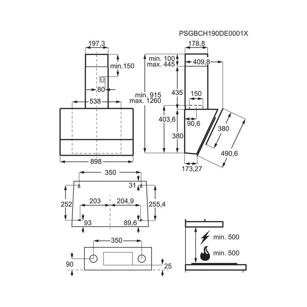 Electrolux LFV619K Davlumbaz