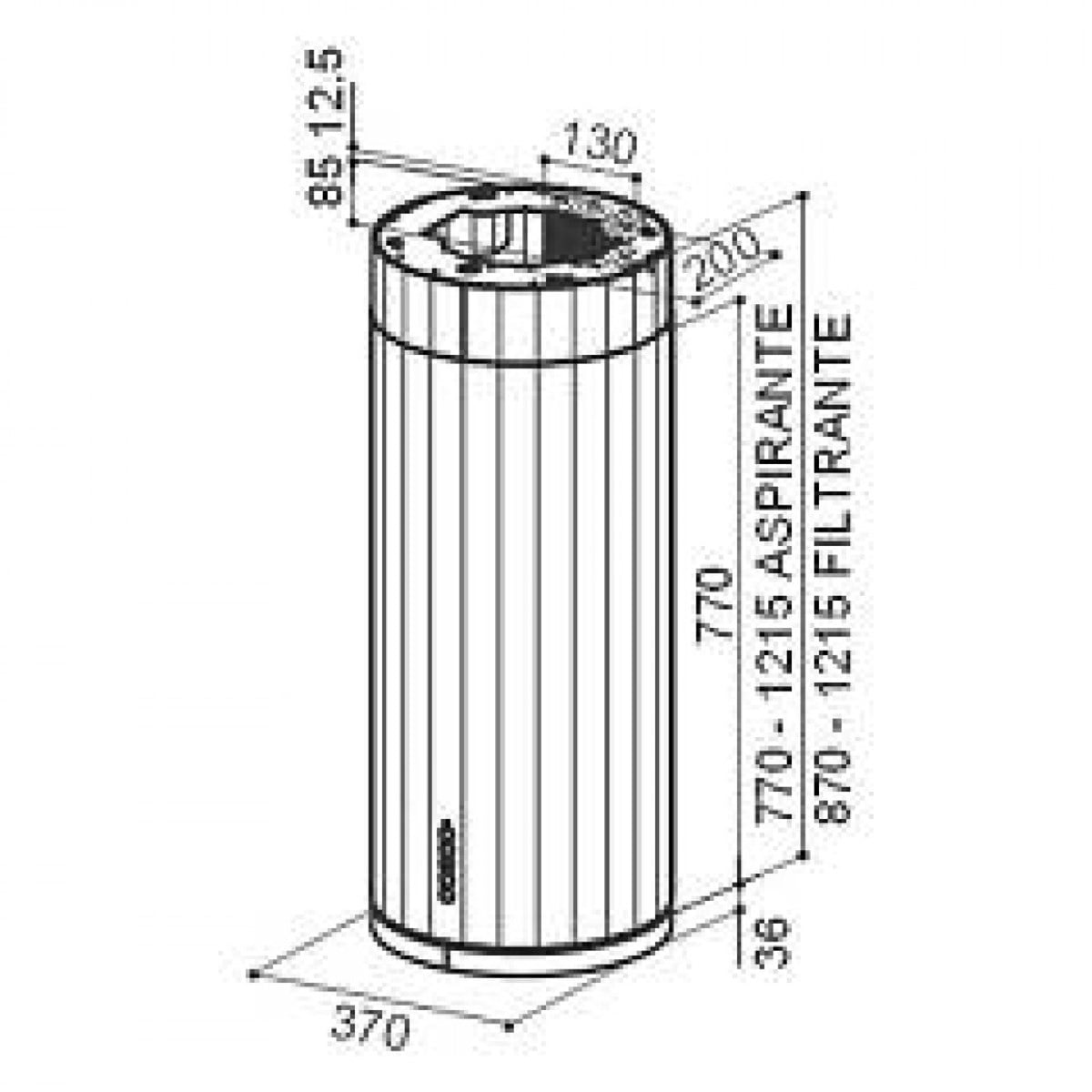 Franke 110.0456.220 Corınthıa Isola  Ev8+ Dg Matt/Concrete A37 Davlumbaz