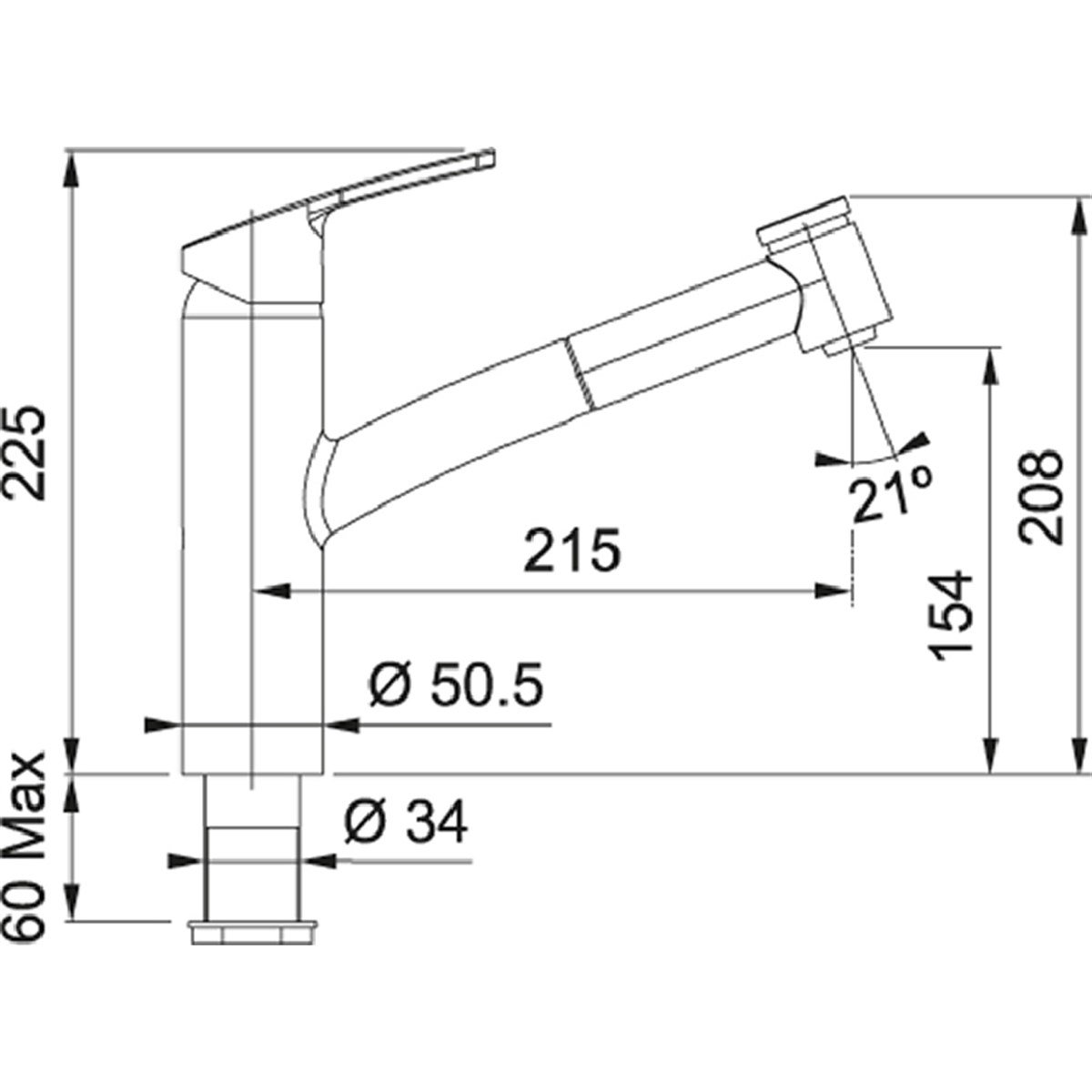 Franke 115.0391.482 Evye Armatürü Smart Docıa  Armatür